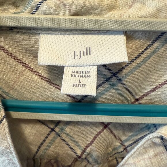 J. Jill Soft Plaid Button Down Blouse - Picture 4 of 5